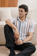 White-Premium Quality Half Sleeves Casual Shirt For Men