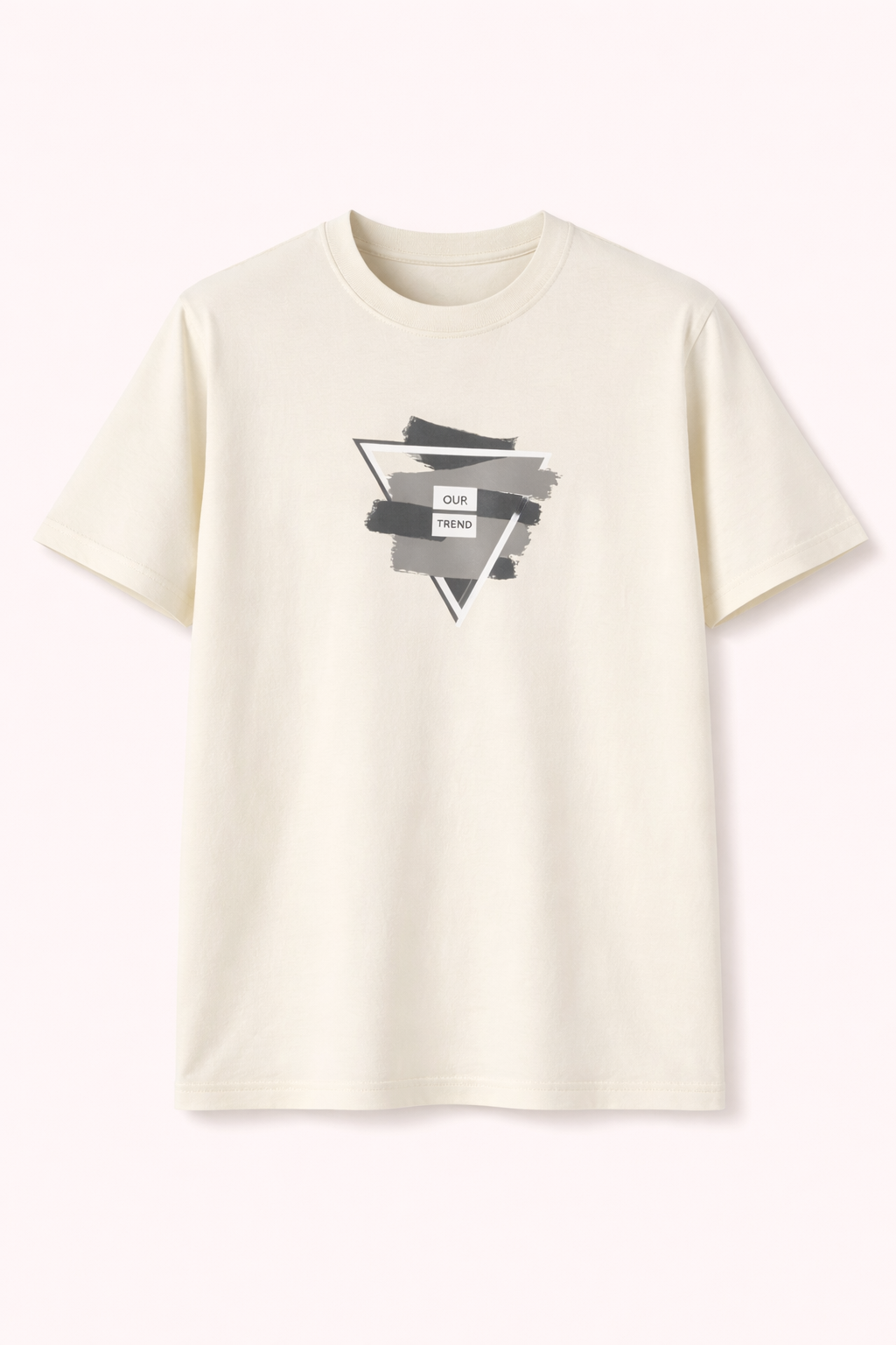 CREAM "WEAR YOUR PASSION" PRINT T-SHIRT FOR MEN