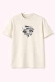 CREAM "WEAR YOUR PASSION" PRINT T-SHIRT FOR MEN