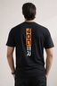 BLACK "ROGER" PRINT T-SHIRT FOR MEN