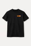 BLACK "ROGER" PRINT T-SHIRT FOR MEN