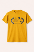 Mustard "Authentic Wear" Print T-Shirt For Men