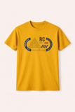 Mustard "Authentic Wear" Print T-Shirt For Men
