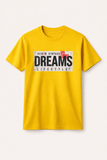Yellow "Dreams" Print T-Shirt For Men