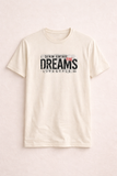 Cream "Dreams" Print T-Shirt For Men