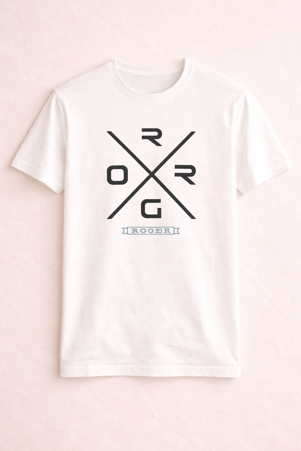 Cream "Roger" Print T-Shirt For Men Secondary image