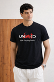 BLACK "UNLIMITED" PRINT T-SHIRT FOR MEN