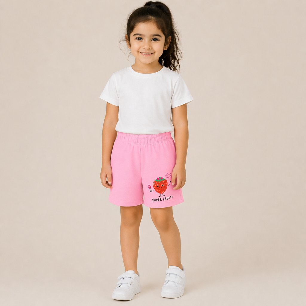 KIDS PLAY SHORT PINK STRAWBERRY - WONDER NATION