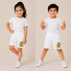 KIDS PLAY SHORT WHITE ORANGE - WONDER NATION