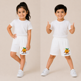 KIDS PLAY SHORT WHITE ORANGE - WONDER NATION