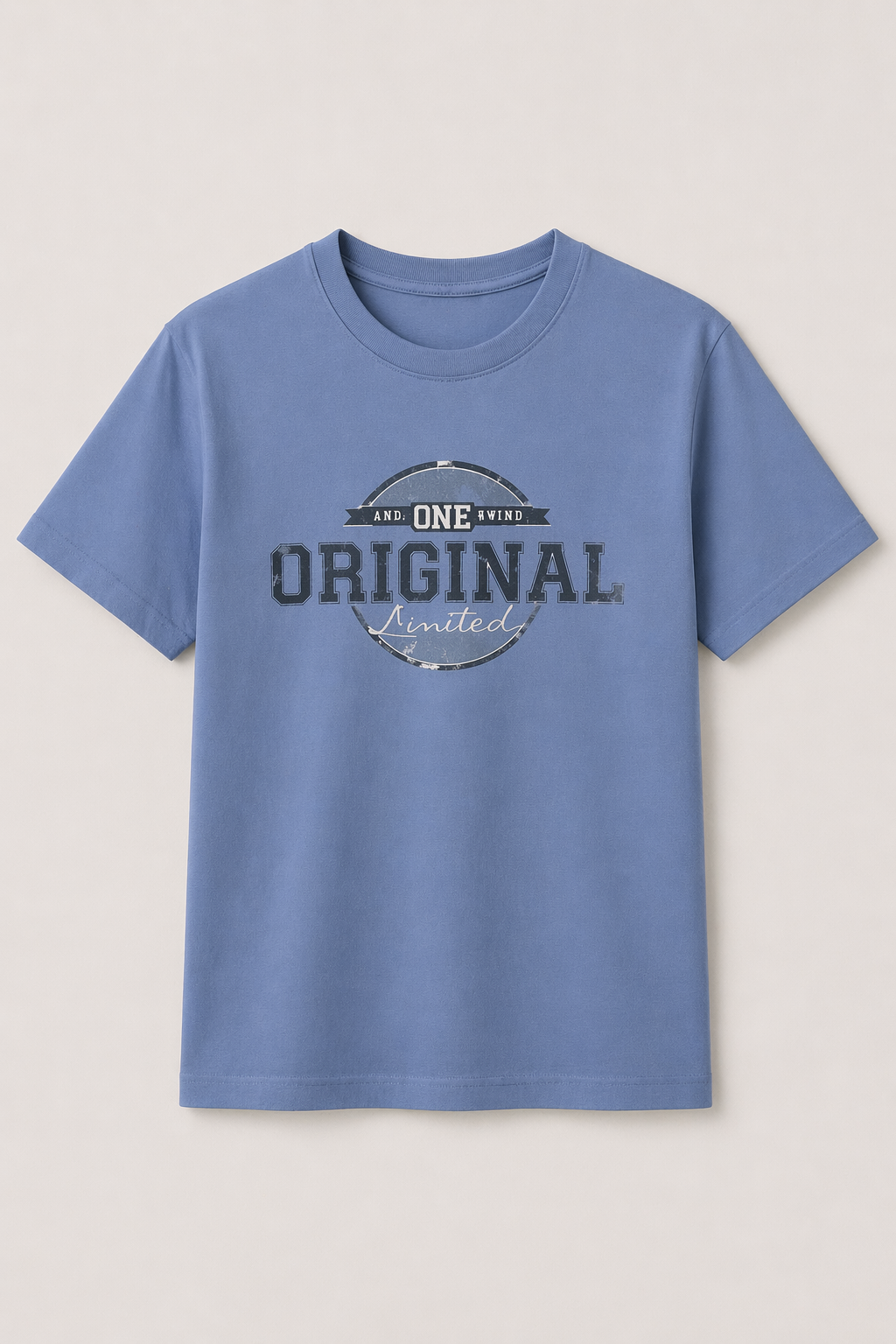 BLUE "ORIGINAL" PRINT T-SHIRT FOR MEN Secondary image