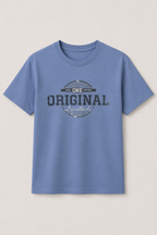 BLUE "ORIGINAL" PRINT T-SHIRT FOR MEN