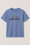 BLUE "ORIGINAL" PRINT T-SHIRT FOR MEN