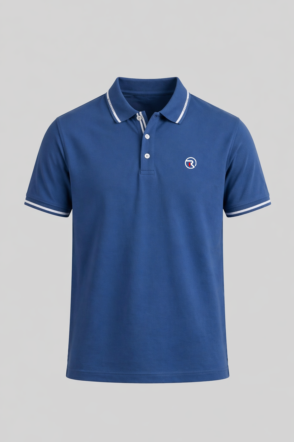 Blue PK Fabric Polo For Mens