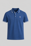 Blue PK Fabric Polo For Mens