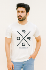 Load image into Gallery viewer, CREAM &quot;ROGER&quot; PRINT T-SHIRT FOR MEN
