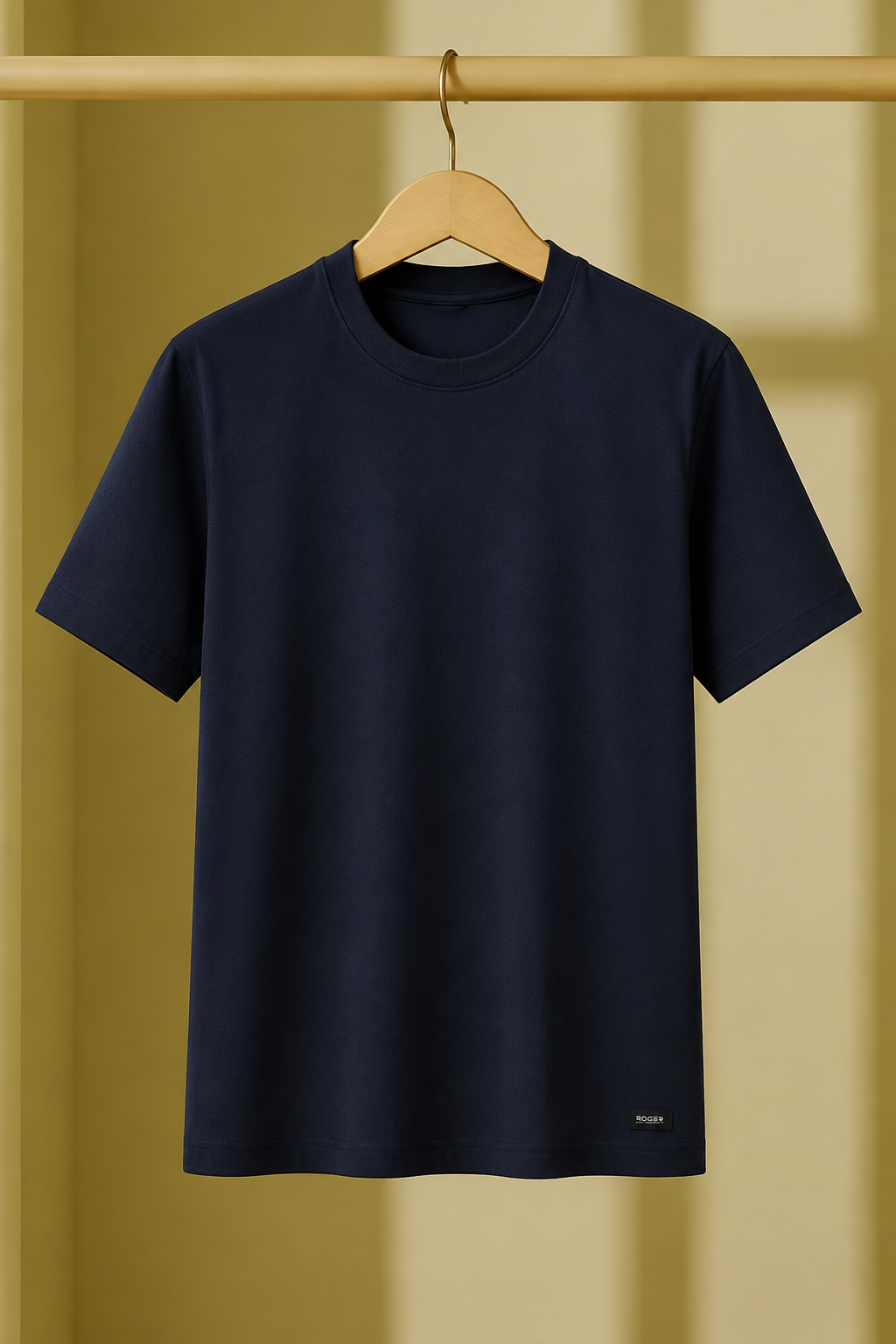 Navy Blue T-Shirt Plain For Men