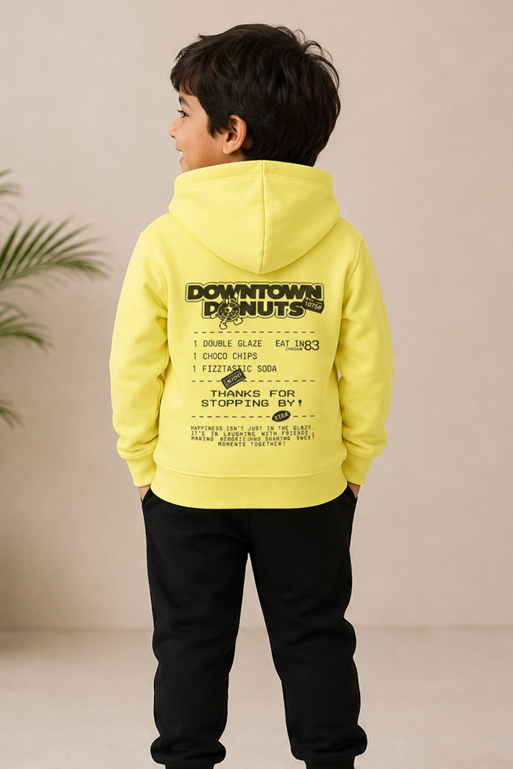 Yellow Downtown Hoodie For Winters