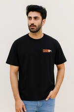 Load image into Gallery viewer, BLACK &quot;ROGER&quot; PRINT T-SHIRT FOR MEN
