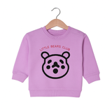 PINK LITTLE BEAR CLUB EMBROIDERED TERRY FABRIC SWEATSHIRT