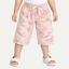 Baby Pink Lion Print Shorts For Girls