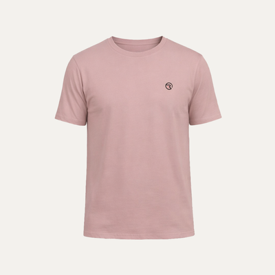 Pink Plain Activewear T-shirt For Women
