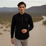 Load image into Gallery viewer, BLACK KURTI STYLE - PREMIUM QUALITY CASUAL SHIRT FOR MEN
