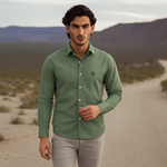 Load image into Gallery viewer, LIGHT GREEN - PREMIUM QUALITY CASUAL SHIRT FOR MEN
