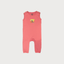 LIGHT PEACH LAD PRINT HALF BODY ROMPER