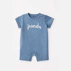 BLUE PANDA PRINT HALF BODY ROMPER