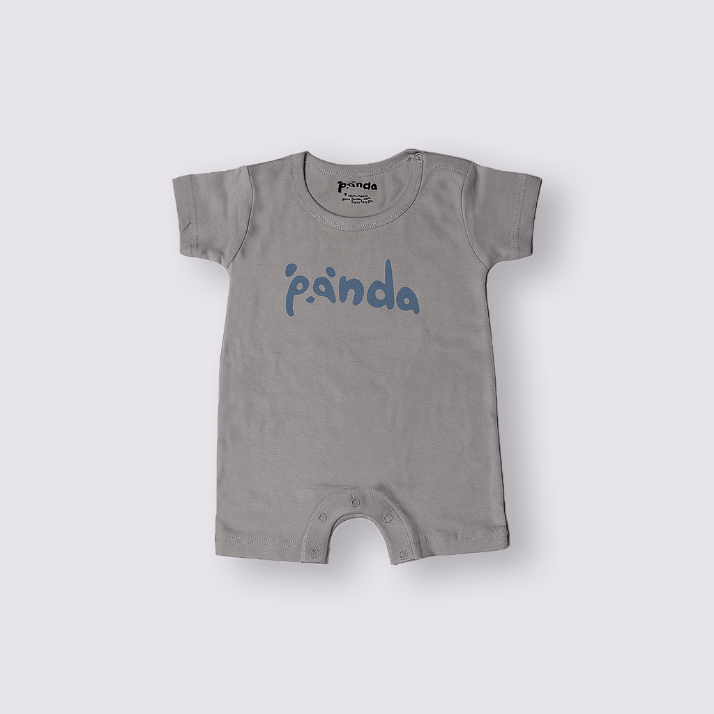 BEIGE PANDA PRINT HALF BODY ROMPER Main image