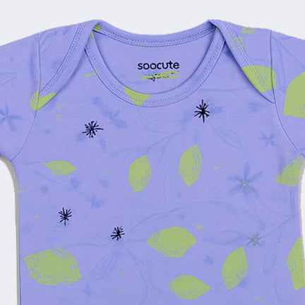 LIGHT PURPLE LEMON PRINTED ROMPER FOR GIRLS Secondary image