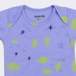 Load image into Gallery viewer, LIGHT PURPLE LEMON PRINTED ROMPER FOR GIRLS
