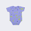 LIGHT PURPLE LEMON PRINTED ROMPER FOR GIRLS