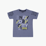 Load image into Gallery viewer, HAZEL GREY &quot;NEW YORK CITY&quot; PRINT HALF SLEEVES T-SHIRT FOR BOYS
