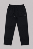 Black Roger Logo Print Jersy Fabric Trouser For Mens