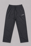 Charcoal Grey Roger Logo Print Jersy Fabric Trouser For Mens