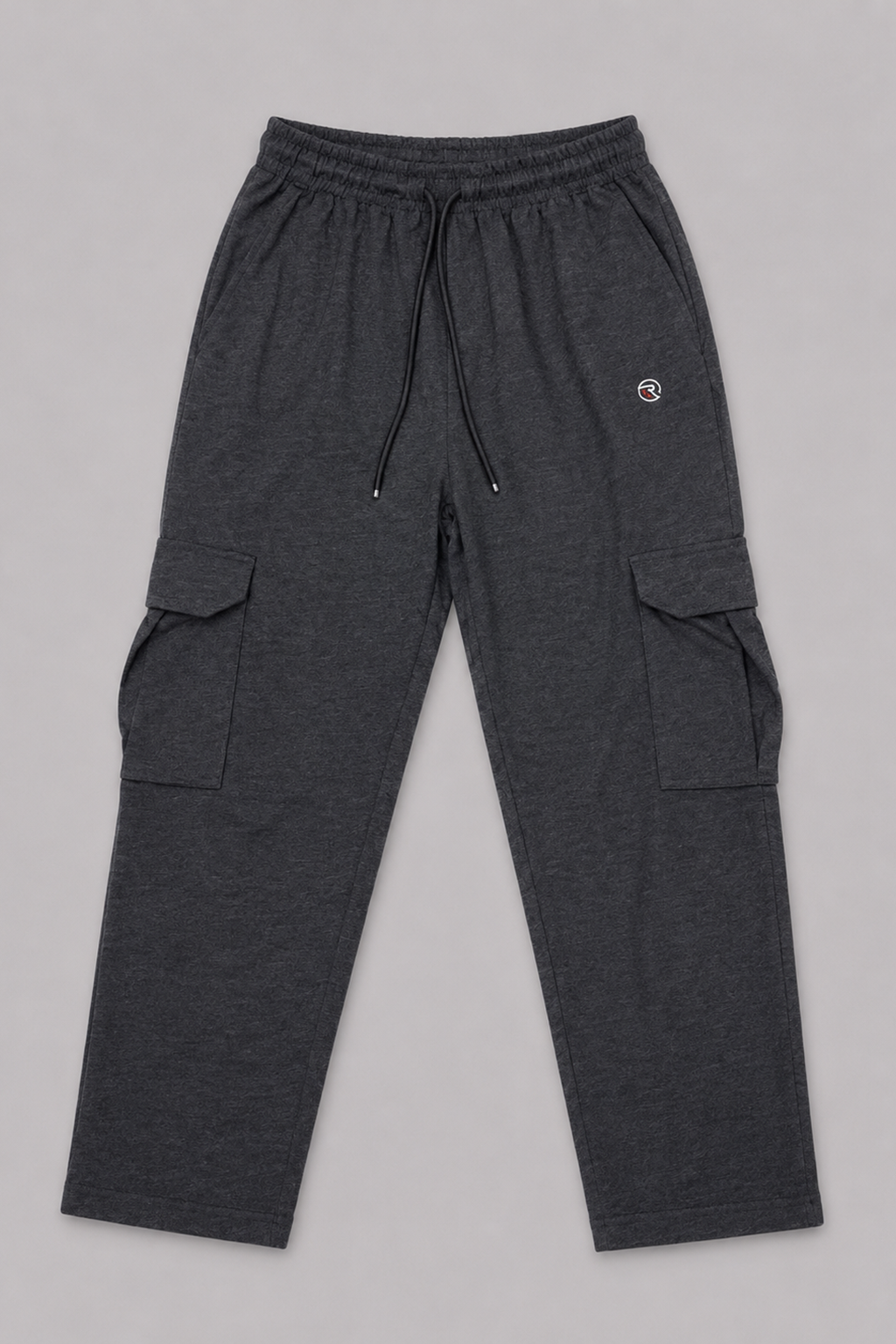 Charcoal Grey Double Pocket Jersy Fabric Trouser For Mens Secondary image