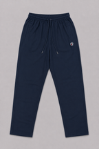 Teal Blue "R" Print Dri-Fit Fabric Trouser For Mens
