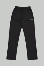Black Roger Print Dri-Fit Fabric Trouser For Mens
