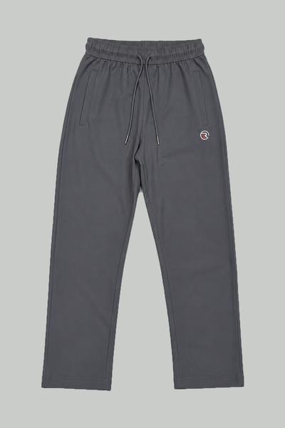 Grey "R" Print Dri-Fit Fabric Trouser For Mens