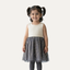 White With Blue Stars Frock For Girls ( Minor Defection )
