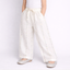 White Polka Dots Print Plazo Pockets Pajama For Girls