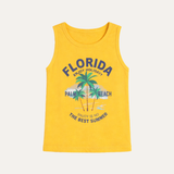 Yellow Florida Print Sando For Summers