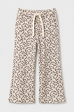 Cream With Multi Flowers Print Flapper For Girls