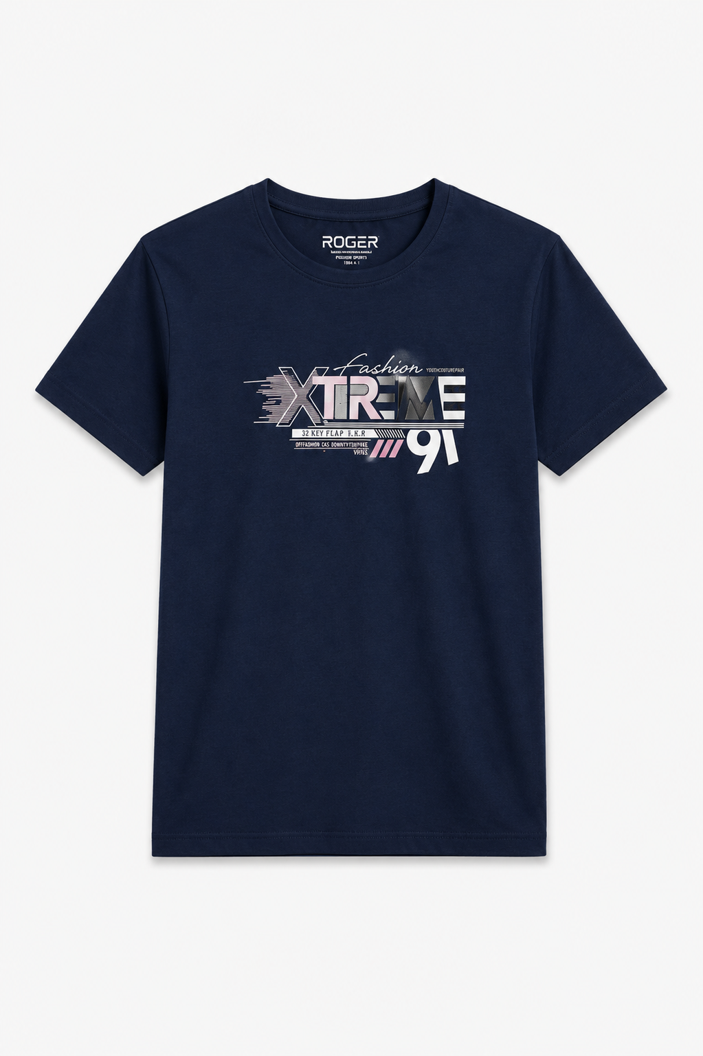 Navy Blue Xtreme Print T-Shirt For Women Secondary image
