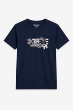 Navy Blue Xtreme Print T-Shirt For Women