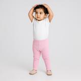Pink Fril Ribbed Pajama Trouser