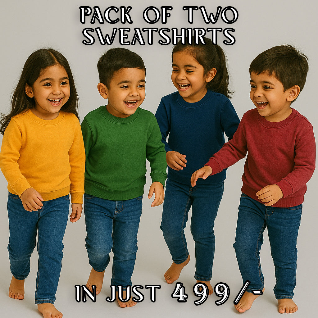 PACK OF 2 PLAIN GIRLS SWEATSHIRTS (DEFECTED) Main image