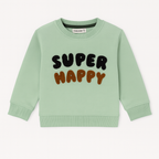 Sea Green Super Happy Fleece Fabric Sweatshirt